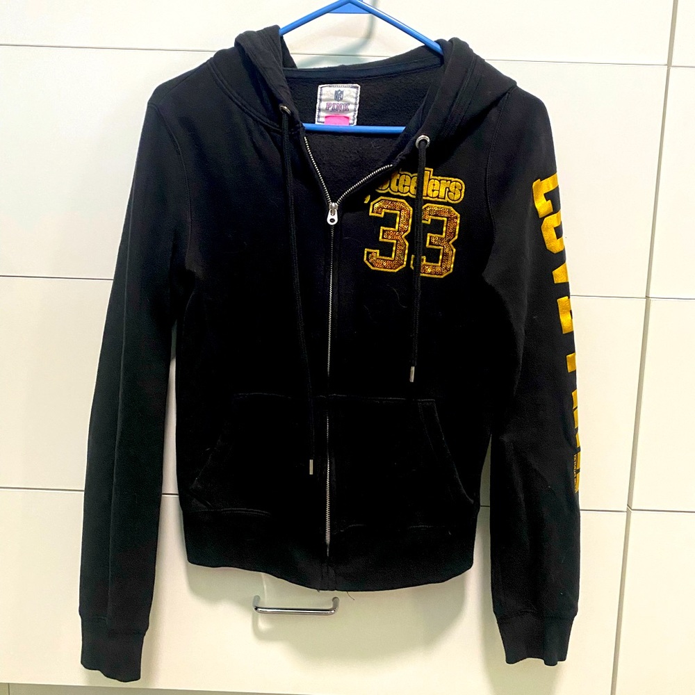 VS Pink Pittsburgh Steelers Zip Up